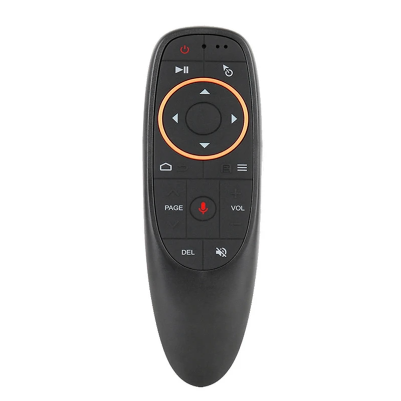 G10 Air Mouse Remote Control Voice Remote 2.4Ghz Google Voice Search Assistant Ir Learning Without Gyro For Android Tv BoxBlack