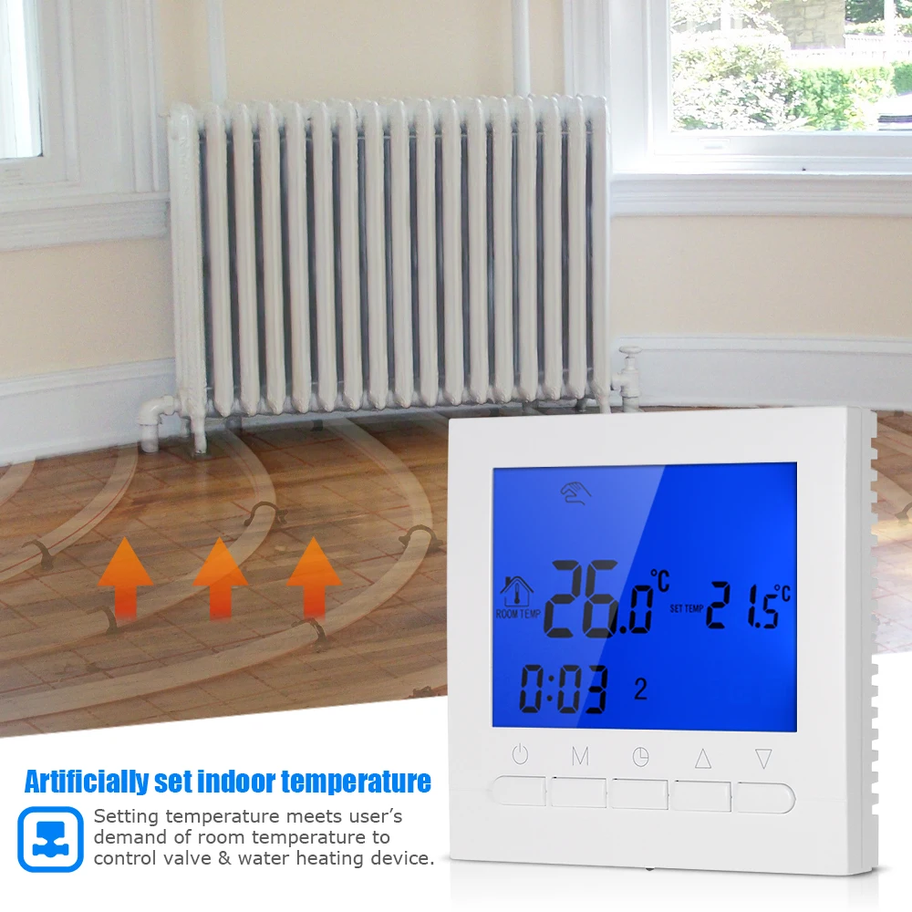 Программируемый умный Wi-Fi термостат для подогрева воды контроллер температуры 3