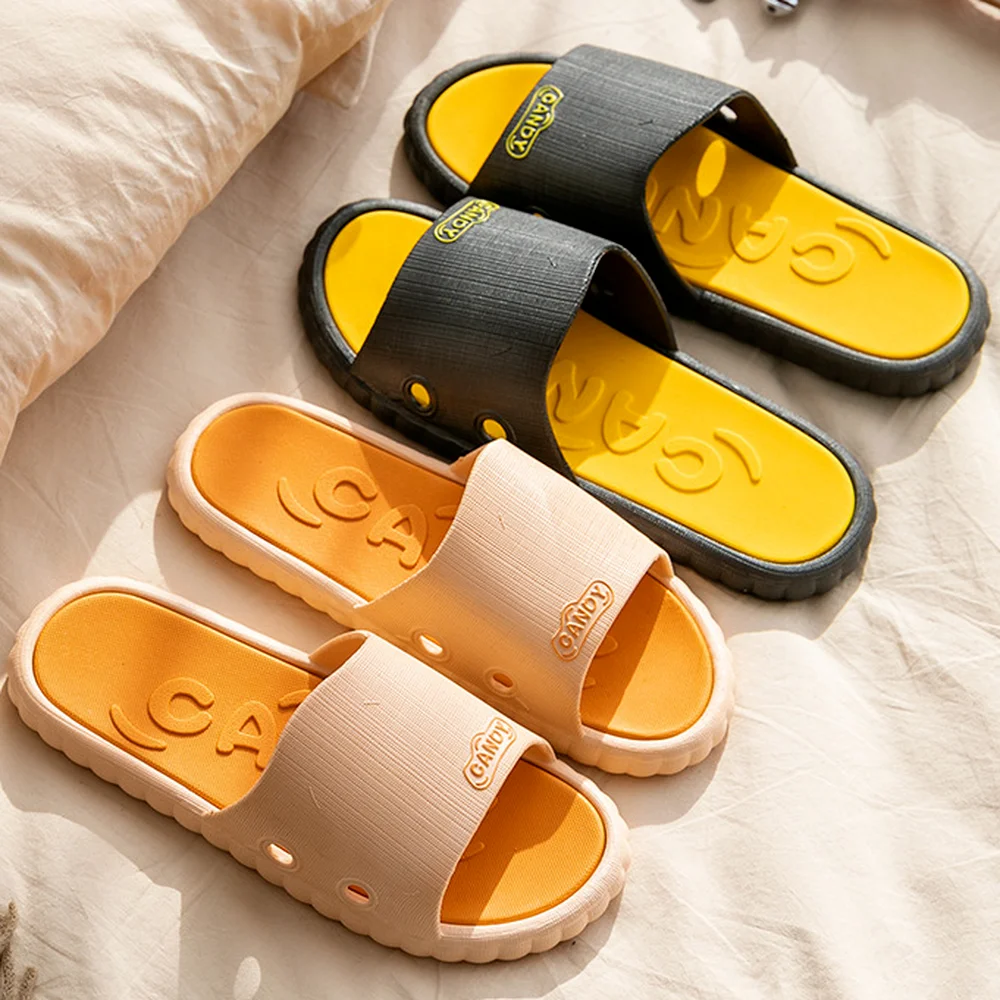 

Slippers Women Trend Summer Shoes Casual Personality Home Soft-soled Sandals Indoor Household Thick-soled Bath Non-slip Slippers