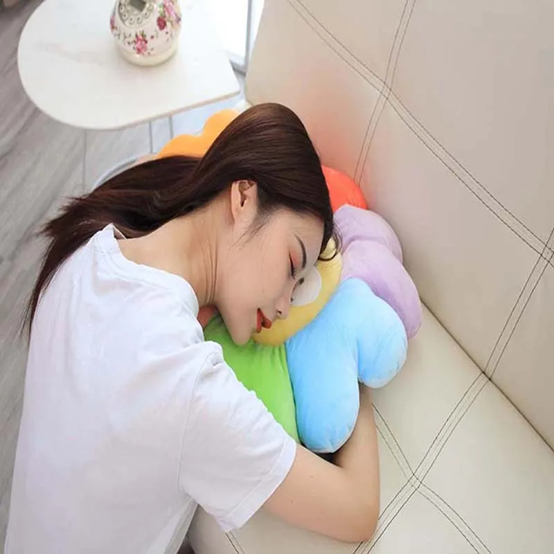 

New 1pc 50cm Cute Cartoon Hamster Sunflower Plush Toy Soft Plant Flower Doll Nap Pillow Chair Cushion decoration Christmas Gifts