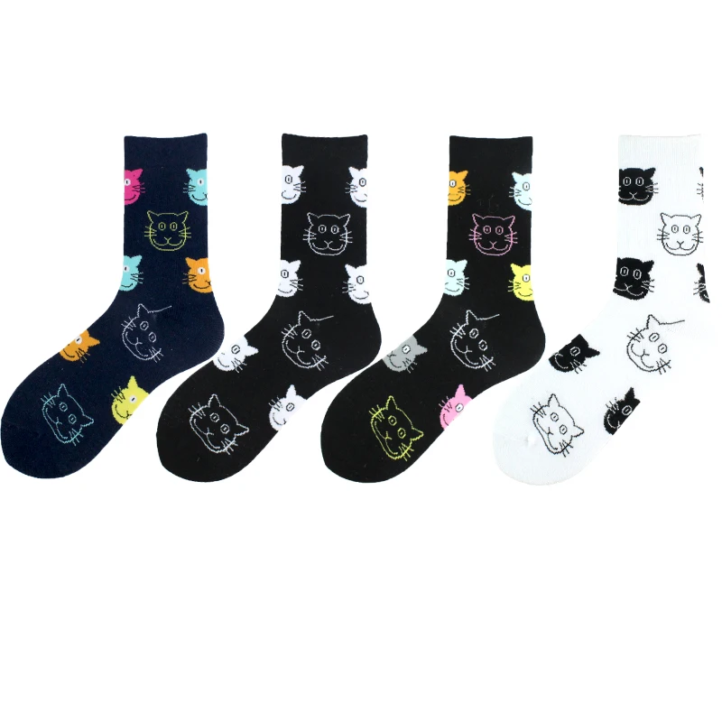 

Colorful Animal Cute Socks Unisex Korean Style Skarpetki Socks Woman Creative Calcetines Divertido Crew Sokken Skarpety Meias