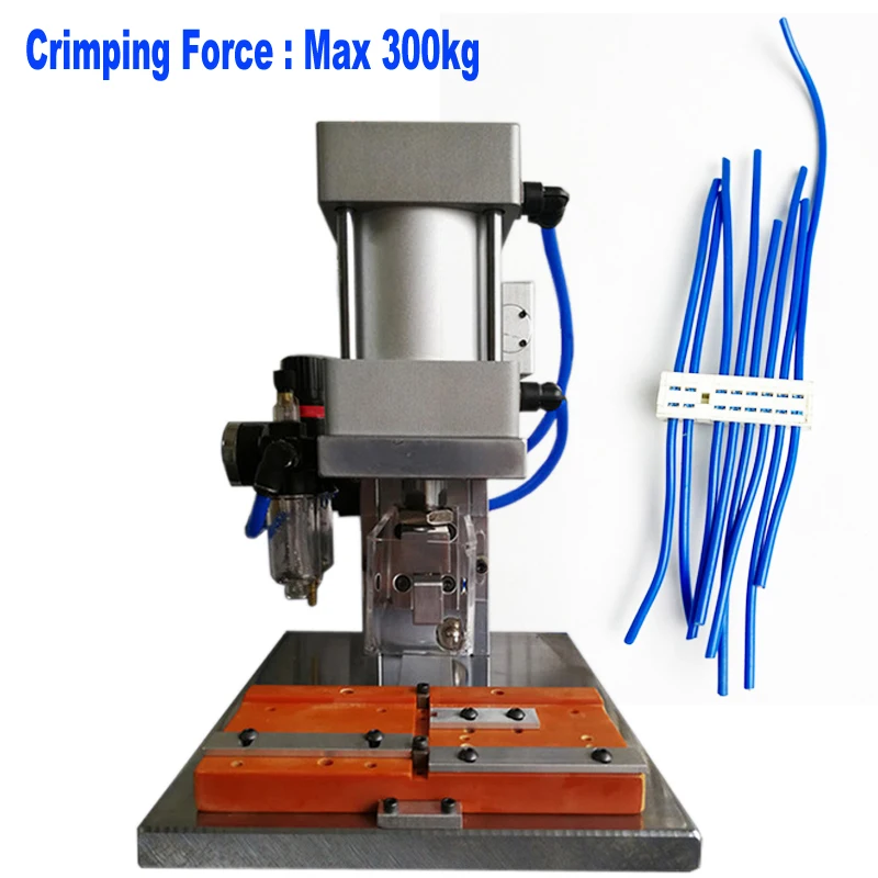 Пневматическая полуавтоматическая машина для обжима плоского ленточного кабеля