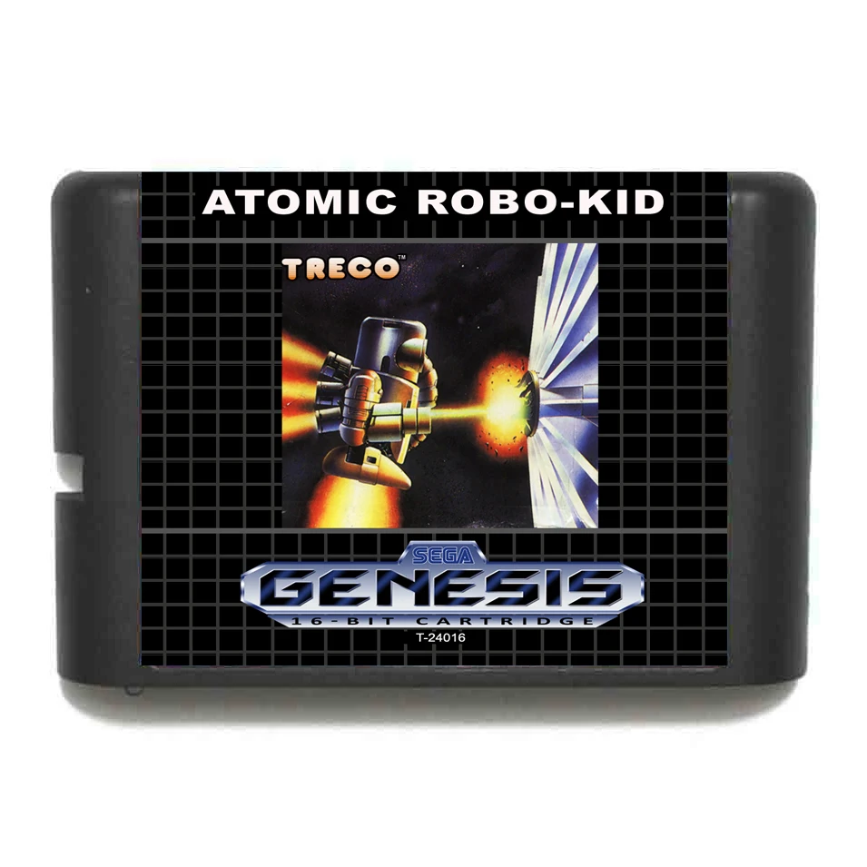16-битная игровая карта Atomic Robo-Kid MD для Sega Mega Drive для Genesis