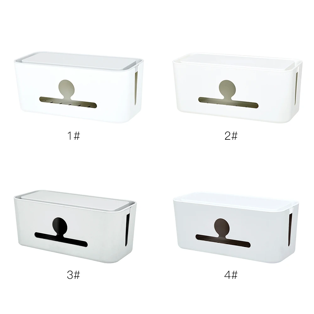 Table Top Socket Storage Box Power Strip Fixed Take-Up Cord Data Cable Finishing Case | Дом и сад