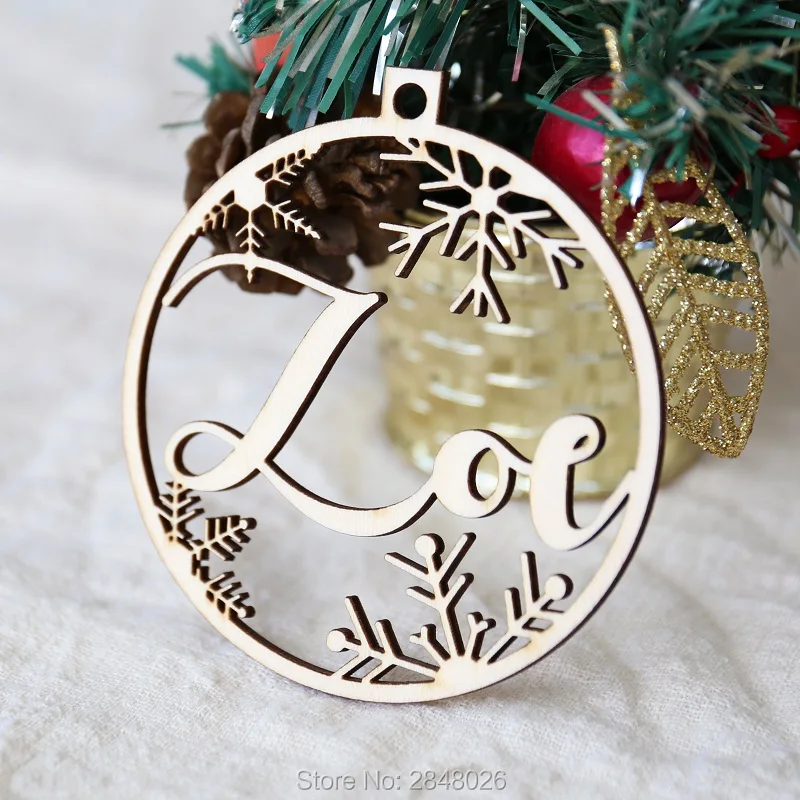 Деревянная Рождественская бирка на заказ Рождественский Декор с различными