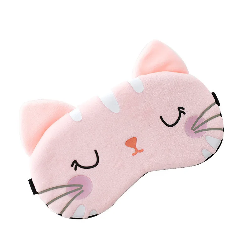 Маска для сна повязка на глаза хлопковая маска в виде кошачьего симпатичная