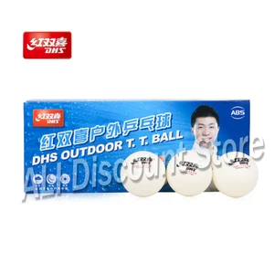 Новинка 2018, 20 мячей DHS, уличные мячи для настольного тенниса (на любую погоду, со швами, АБС 40 + мячи), Пластиковые Мячи для пинг-понга, высокое качество