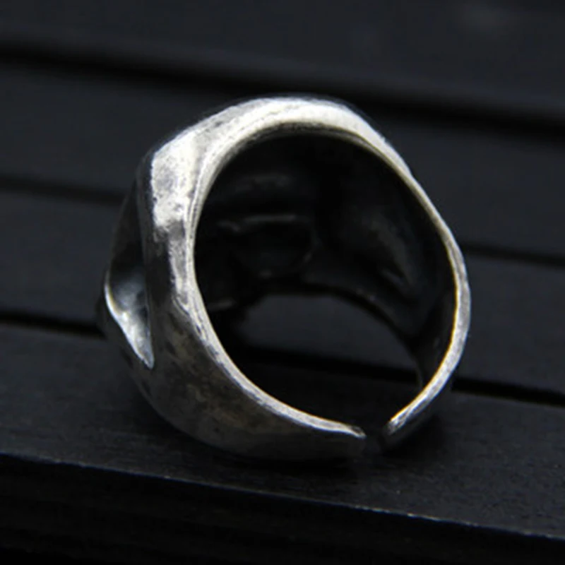 Крутые кольца из стерлингового серебра S925 для мужчин Трендовое гладкое кольцо