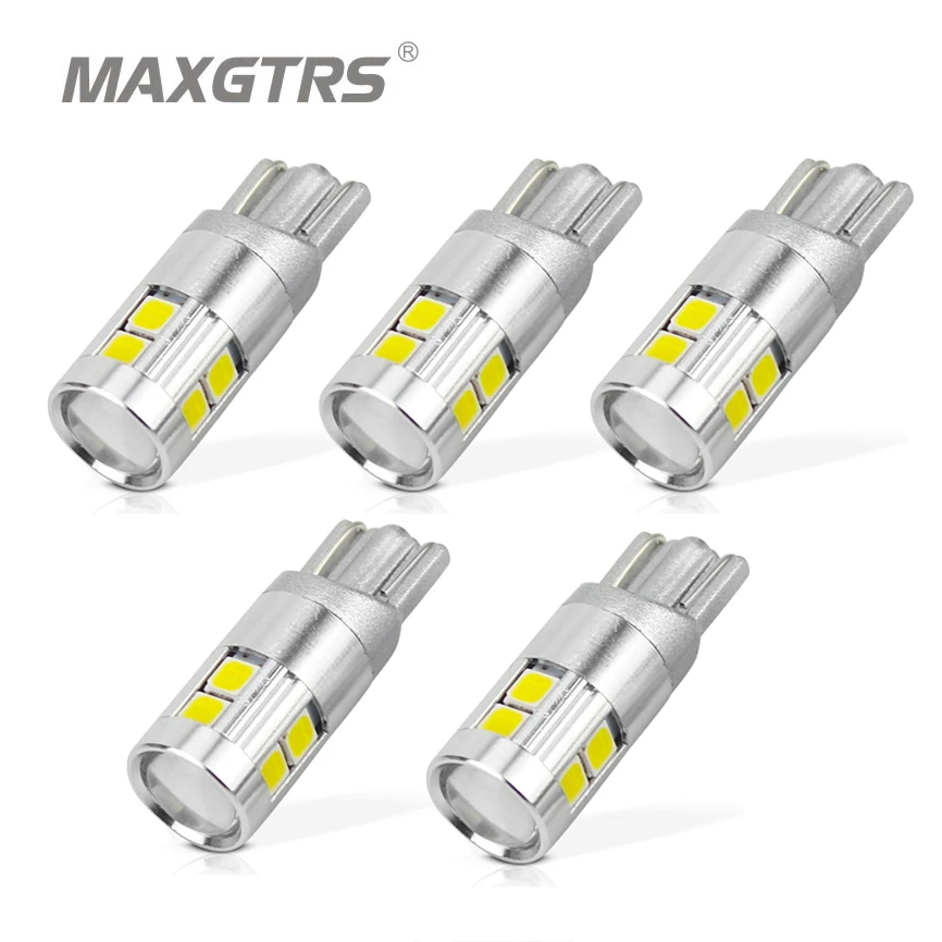 Светодиодный светильник 5x T10 168 194 W5W 3030 с чипом белый/желтый поворотным боковым
