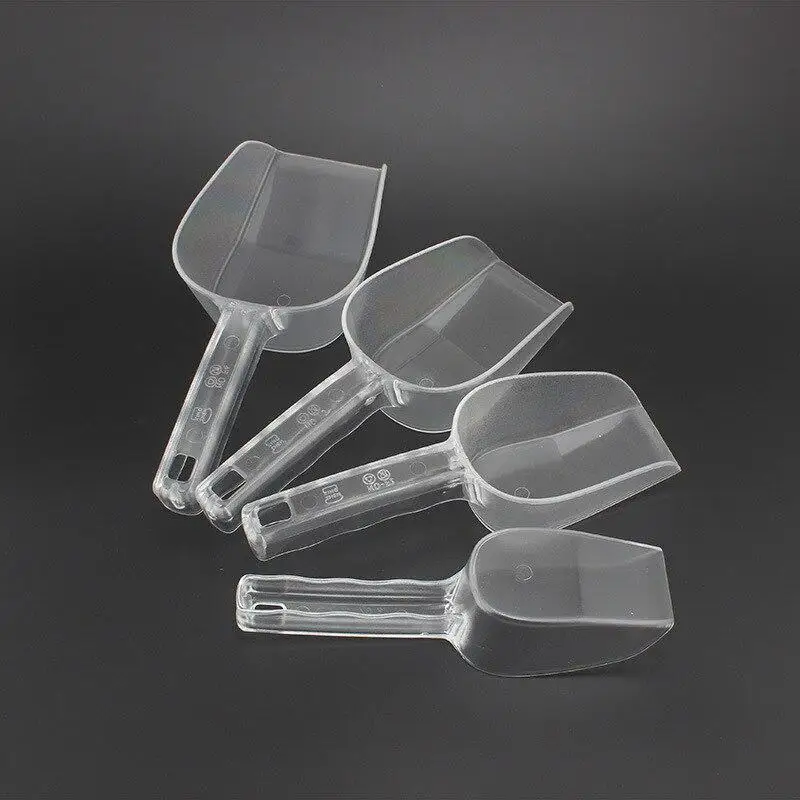1 шт. Пластик лопатка из нержавеющей стали Еда Класс прозрачный совки Портативный