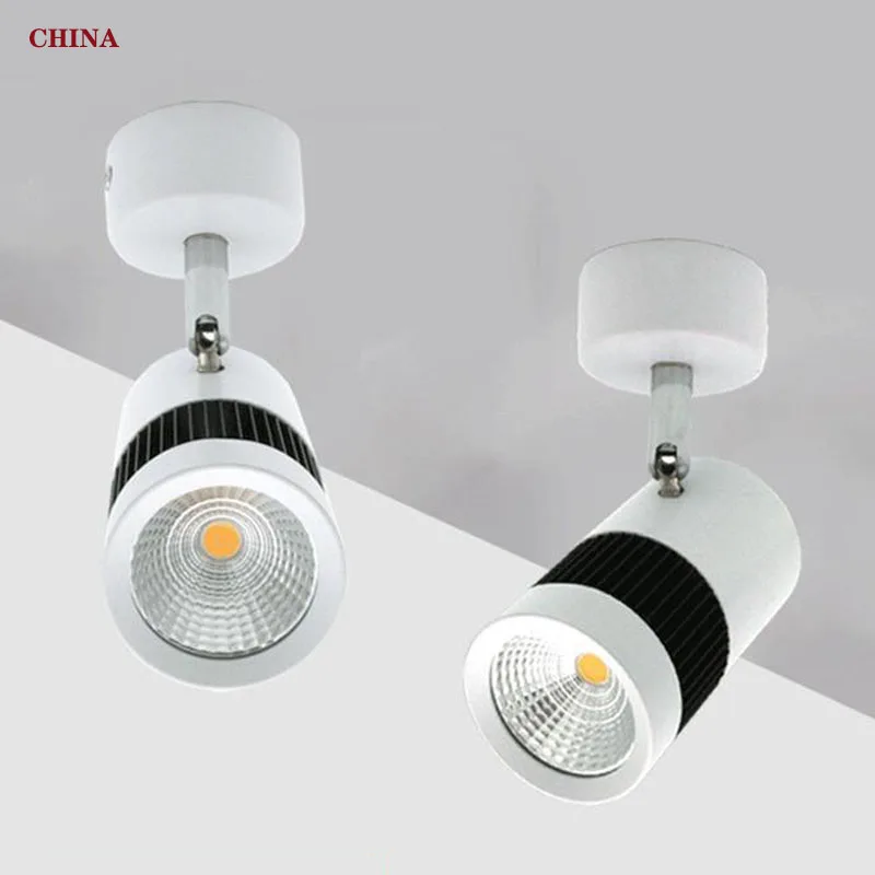 

Dimmable LED downlight surface mounting and 360-degree rotating ceiling light 3W~20W COB spotlight lighting fixture AC85V~260V