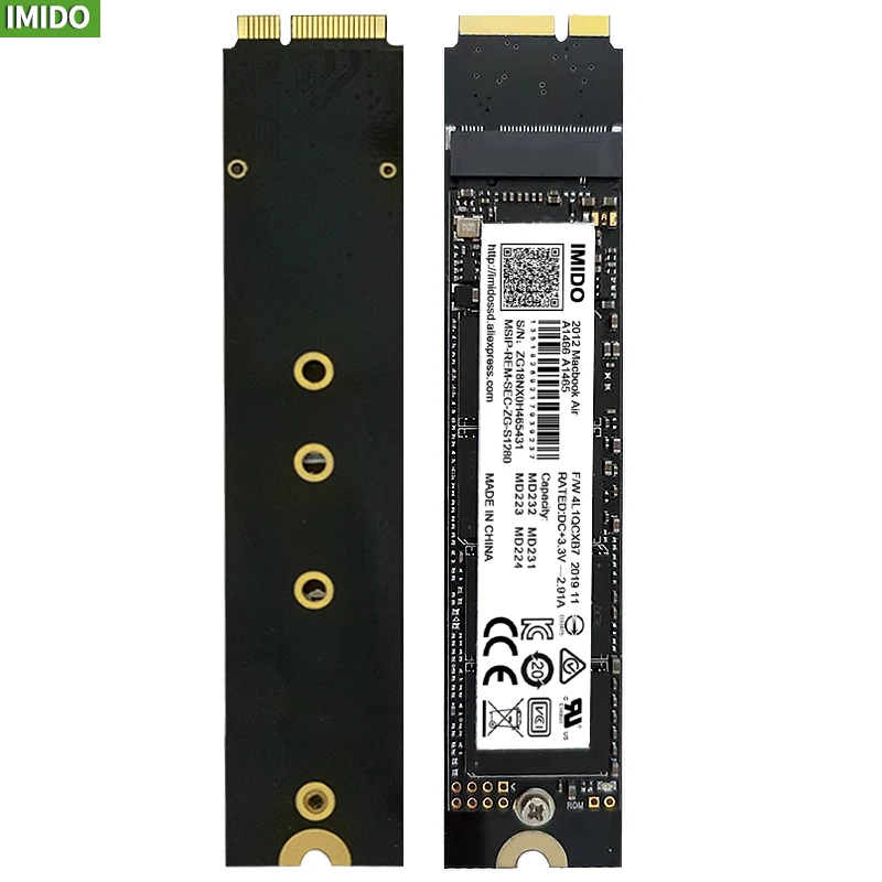 Твердотельный накопитель Macbook Air A1465 A1466 Md231 Md232 Md223 Md224 256 ГБ SSD|Внутренние