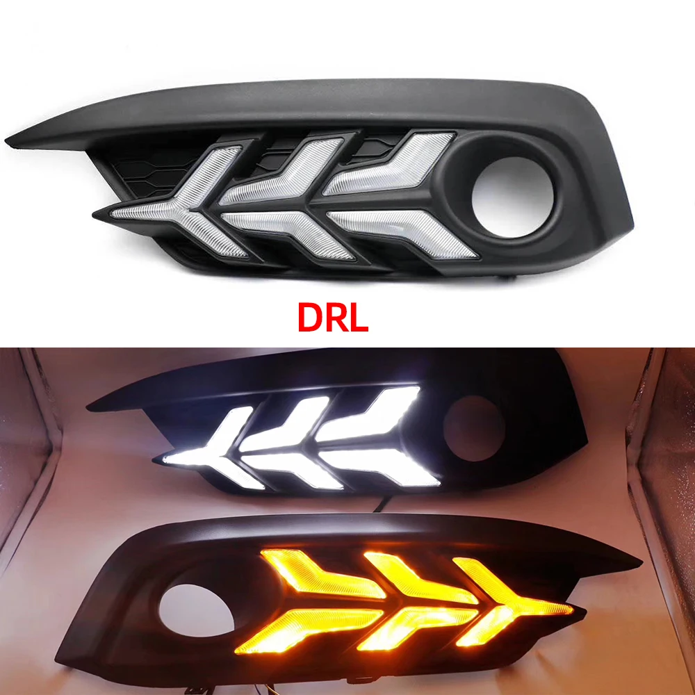 2 шт. Автомобильный светодиодный DRL дневные ходовые огни Задний бампер