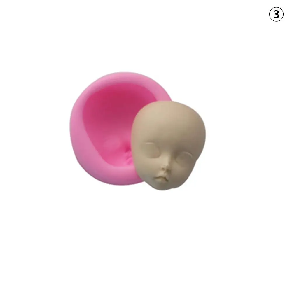 3D Baby Face силиконовый выпечки Ремесло Плесень Fondant (сахарная) форма для шоколадного