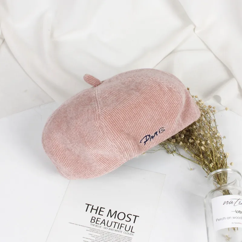 Eleghant/Детские шапки-береты Вельветовая шапочка для маленьких девочек теплые