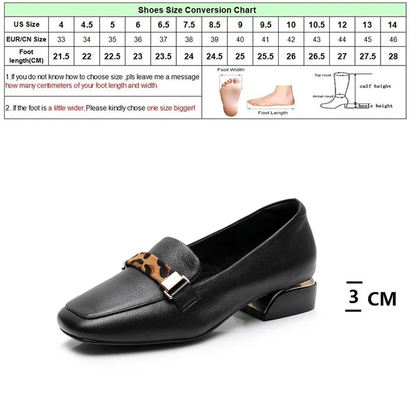 

DRFARGO 2019 Shoesfor Women Office Lady Pumps Soft Leather High Vamp Low Block Heel Square Toe Big size White Black Shoes W893-1