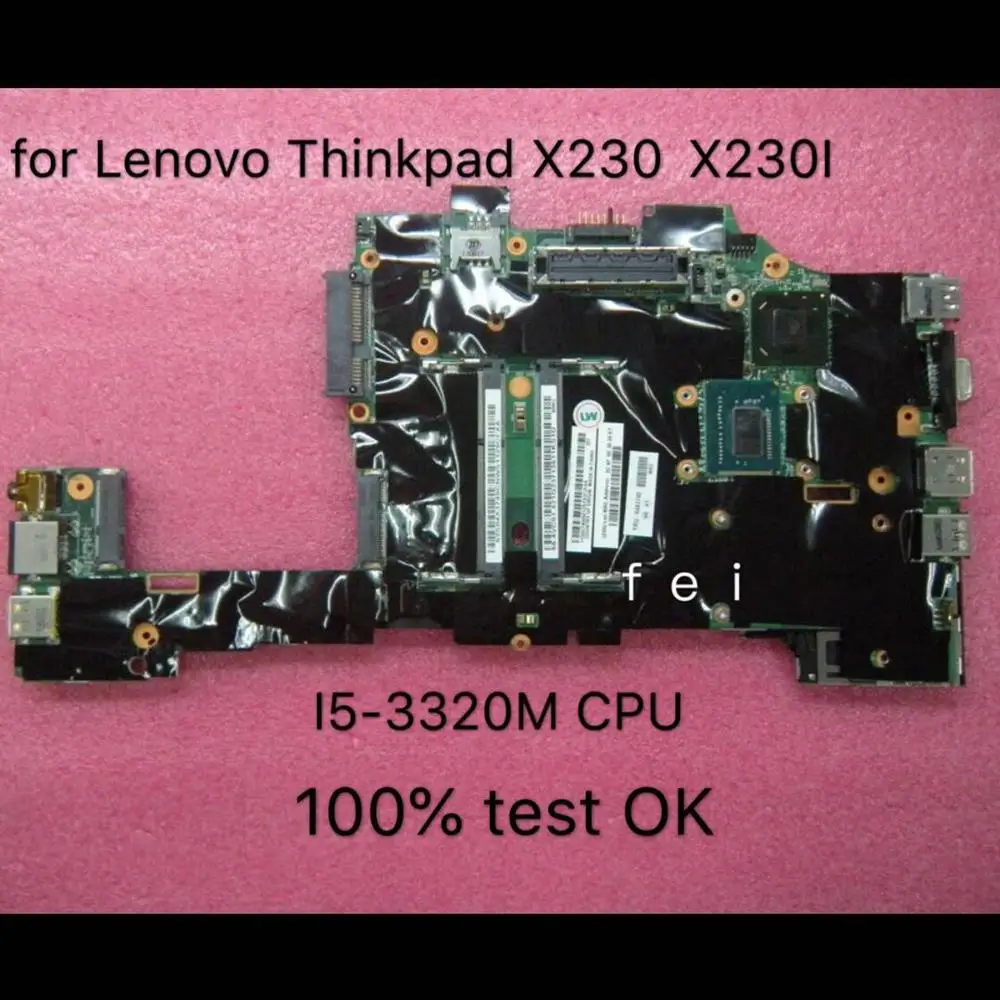 Для ноутбука оригинальный Lenovo ThinkPad X230 X230i i5 3320M материнская плата для планшета