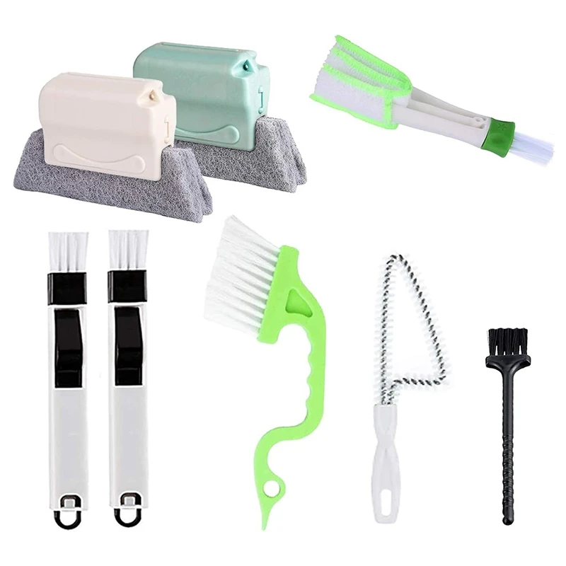 

Hand-Held Groove Space Cleaning Tool, Door and Window Track Cleaning Tool, Groove Corner Space Cleaning Brush