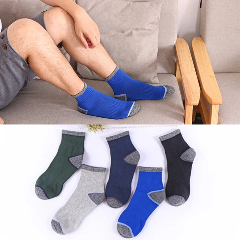 

Men Cotton Socks Breathable Socks Soild Color Fashion Comfortable Socks Striped Reduced Pressure Sport Socks Casual Socks
