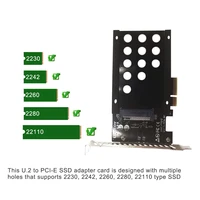 pci e riser u 2 to pci express3 0 x4 adapter card ssd hard drive converter board computer components expansion card