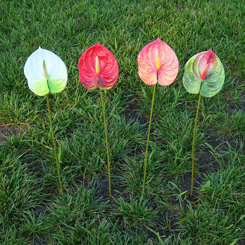 1 шт. искусственный антуриум Искусственные цветы Крытый зеленый завод балкон