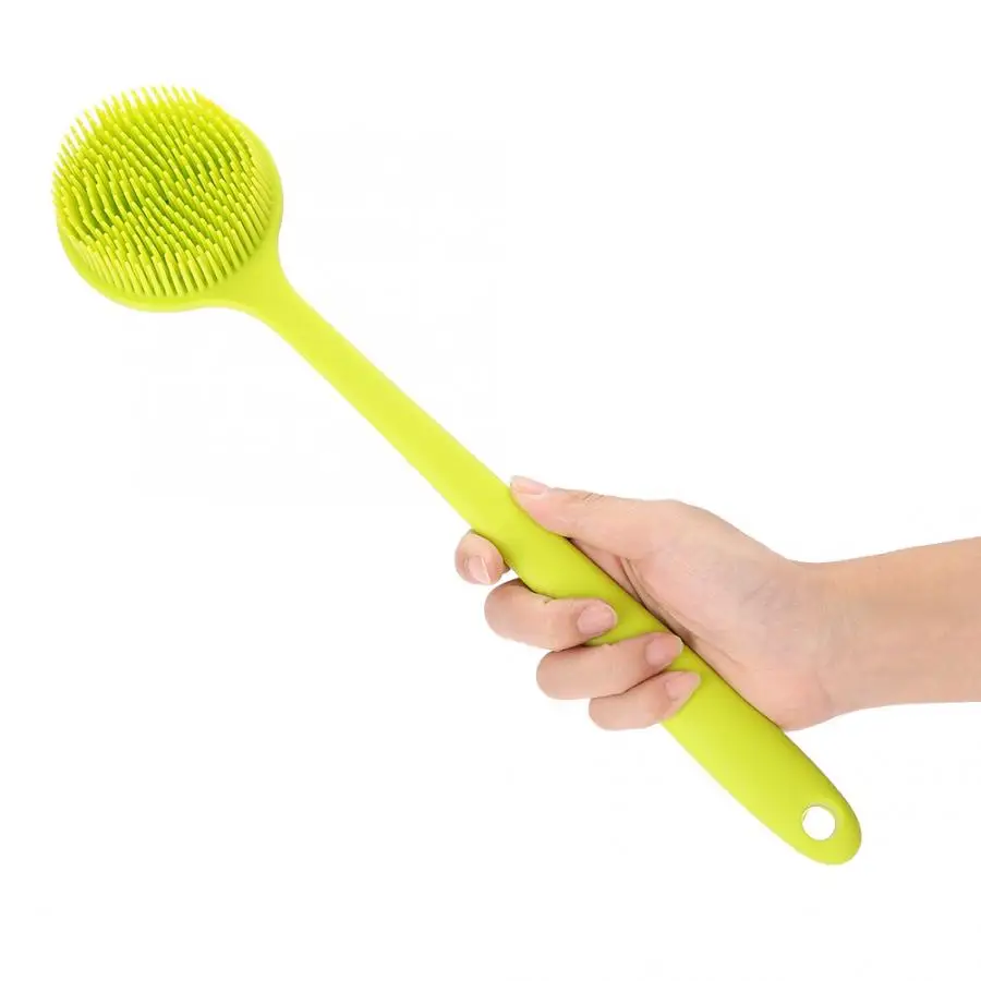 Силиконовая щетка для ванны мягкая с длинной ручкой отшелушивания душа тела