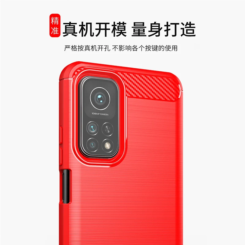 for xiaomi mi 10t pro 5g case cover shockproof bumper soft carbon fiber back cover mi 10 t pro phone case for xiaomi mi 10t pro free global shipping