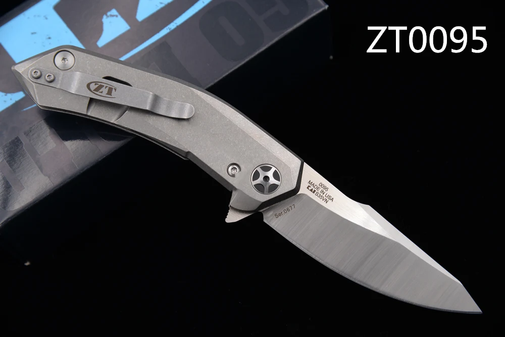 Складной титановый ручной нож JUFULE Mark s35vn 0095 с шарикоподшипником и флиппером для