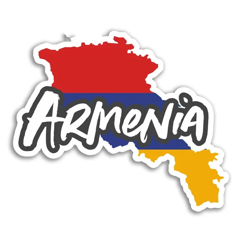 

Armenia Map Vinyl Car Sticker Flag Travel Laptop Luggage Waterproof Accessories Bumper Decal Auto Decoration KK13*13cm