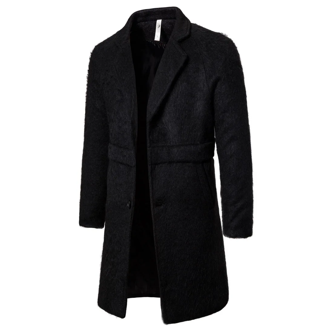 

New Winter Woolen Coat Men's Casual Long Wool Coat Men's Solid Color Casual Fashion Coat / Casual Men's Coat