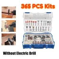 365pc rotary tool accessories for dremel mini electric drill bit set abrasive tools grinding sanding polishing cutting tool kits