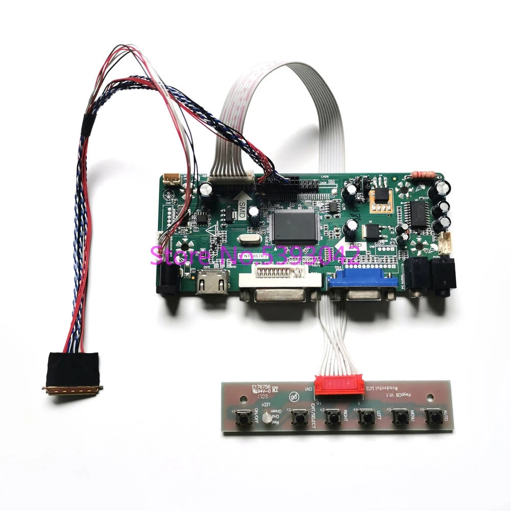 

For LP156WH4 (TL)(Q1)/(TL)(Q2)/(TL)(Q4)/(TL)(R1) WLED 15.6" LVDS 40-Pin LCD Screen 1366*768 VGA+DVI Controller Card DIY Kit