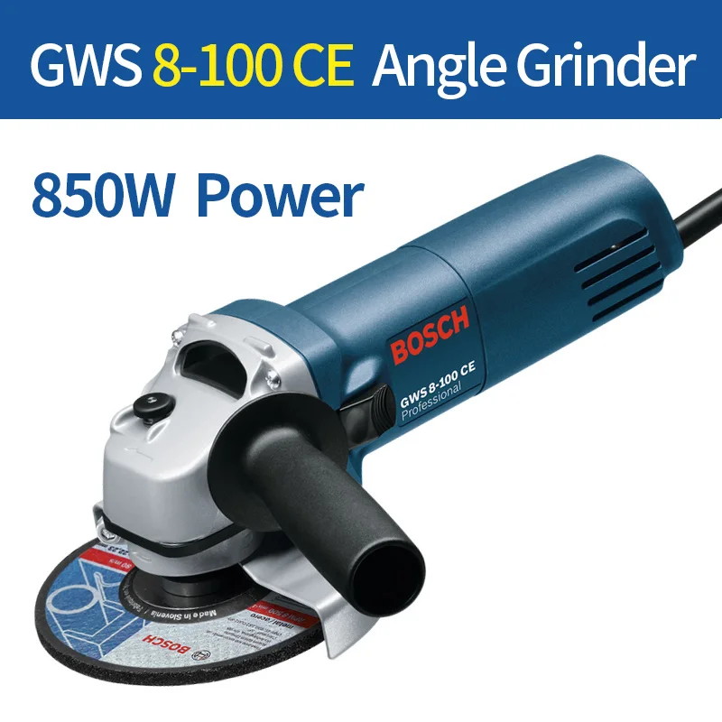 GWS 8-100CE Bosch GWS Series Angle Grinder Metal Cutting Polishing Machine Upgrade New Metal Polishing Machine - Цвет: GWS 8-100CE