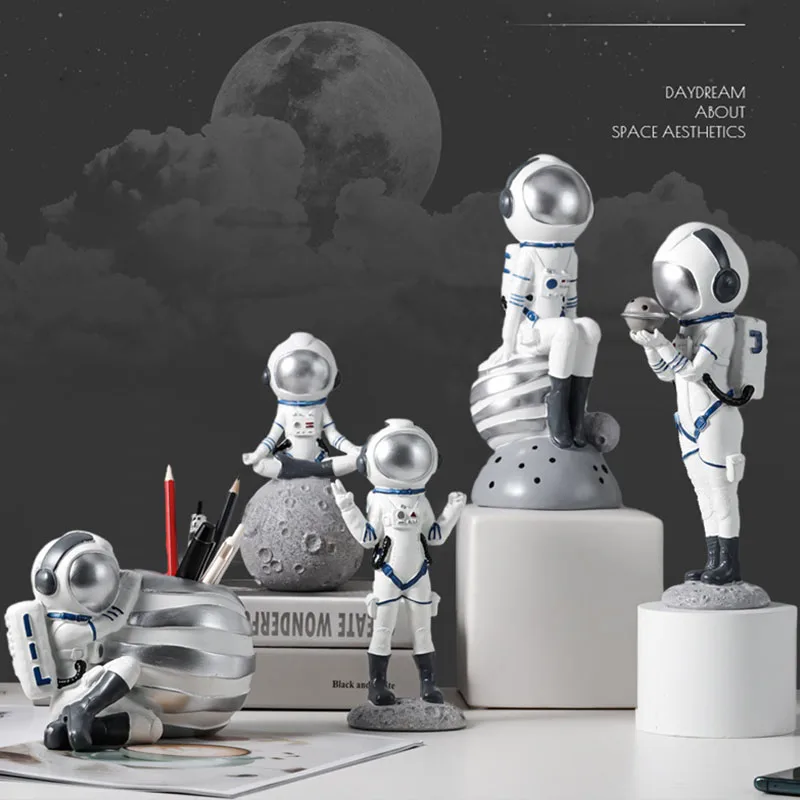

Скандинавская креативная фигурка космической женщины, артикул, скульптура, Декор для дома, аксессуары, современное искусство, керамическая...