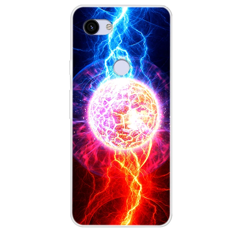 For Google Pixel 3a XL Case Slim Silicone Phone Cases 3A 3 Lite 3aXL 3XL Soft Cover Starry Sky Stars Print |
