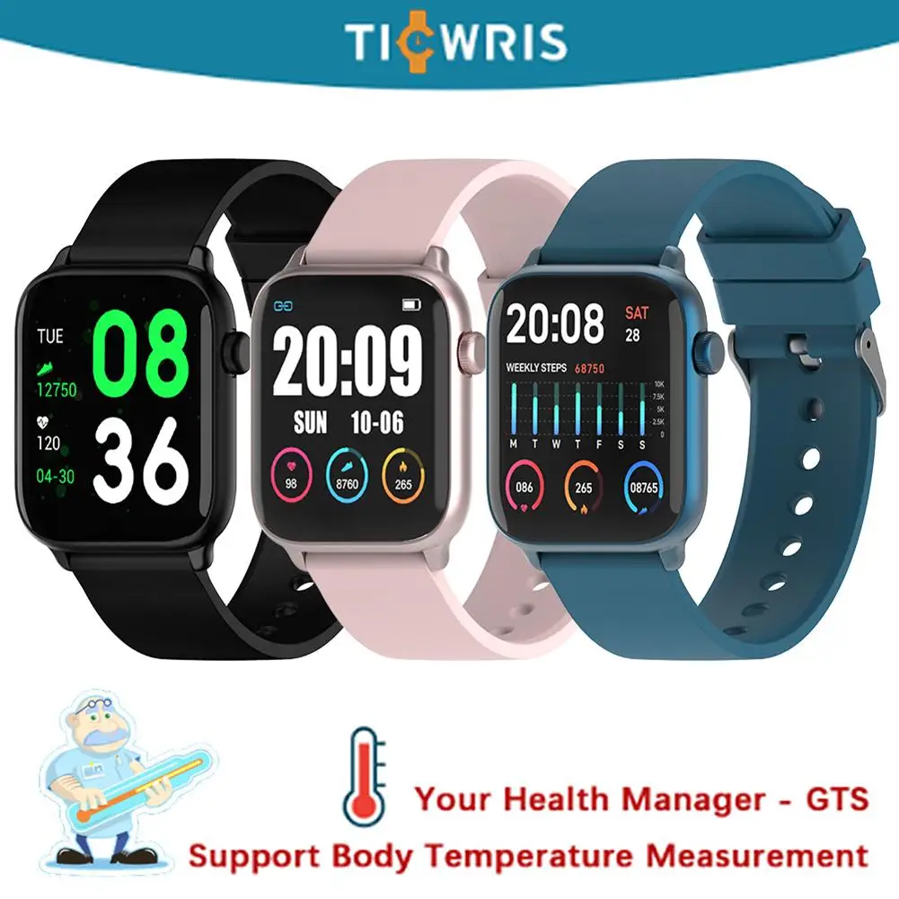 Смарт часы для TICWRIS GTS водонепроницаемые IP68 с мониторингом температуры