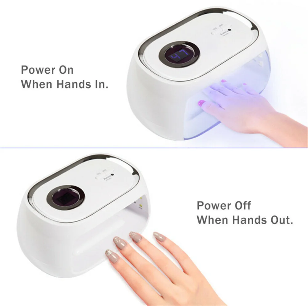 

48W Quick-drying Nail Art Intelligent Induction Nail Polish LED Light Therapy Lamp UV Phototherapy Machine Lamp Gel Led Lamp