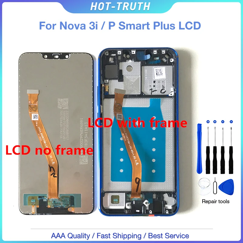Оригинальное качество для Huawei P Smart + ( Plus ) INE LX1 / L21 NOva 3i ЖК дисплей сенсорный экран