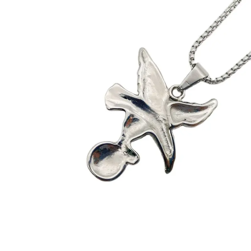 Новое мужское ожерелье в стиле хип-хоп античное из нержавеющей стали подвески