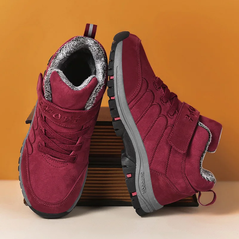 

Зимние ботинки, мужские и женские кроссовки, раньше 36-48, уличная походная обувь, плюшевая теплая спортивная обувь для треккинга и ходьбы