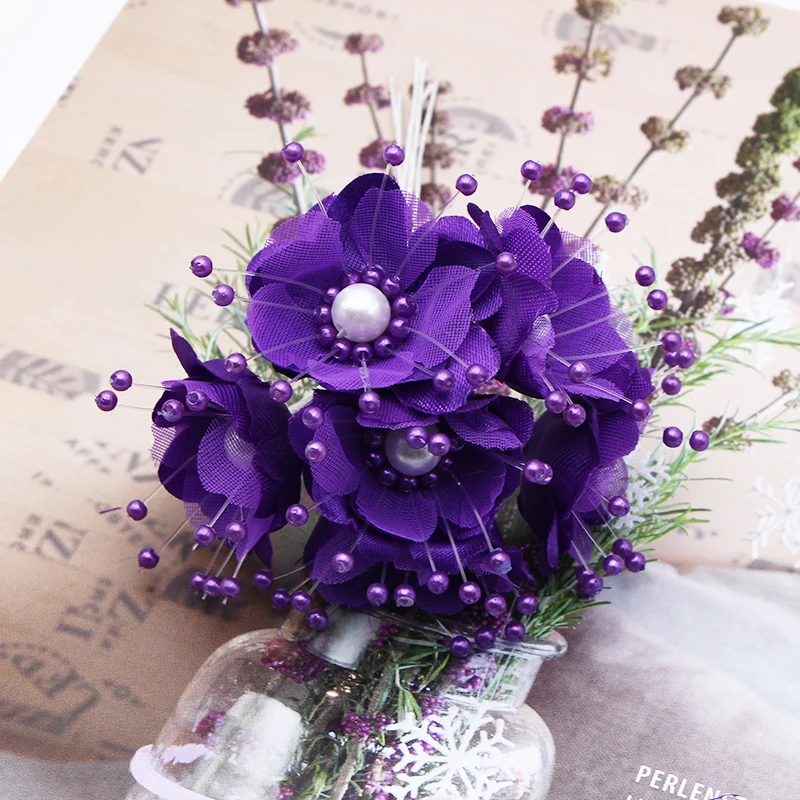600 purple 12 шт. 3,5 см Шелковая Роза искусственная букет цветов для скрапбукинга свадьбы и дома и магазина украшения венок Хобби DIY Ремесло Подарочная упаковка - Цвет: 600 purple