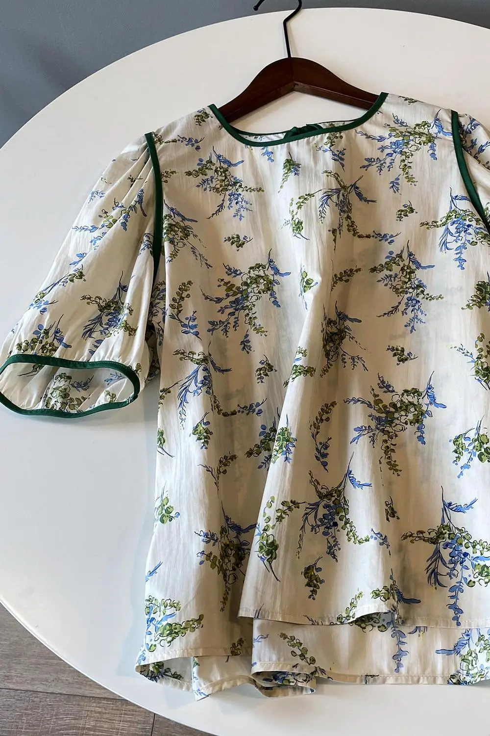 

2021 Summer O-neck Shirt Women Korean Fashion Print Blouse Female Loose Casual Tops Ladies Vintage Clothing Woman