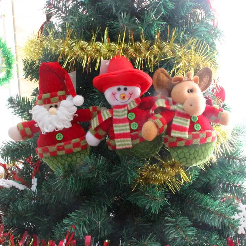 

Олень снеговик кулон Рождественское дерево висячий орнамент подарок Санта Клаус рождественские украшения принадлежности арбол де Navidad