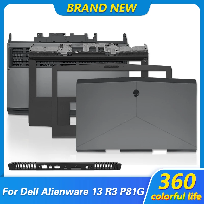 

Оригинальный Новый чехол для ноутбука Dell Alien Alienware 13 R3 M13X R3 P81G, задняя крышка ЖК-дисплея, передняя панель, Упор для рук, нижний чехол 02G58H 2G58H