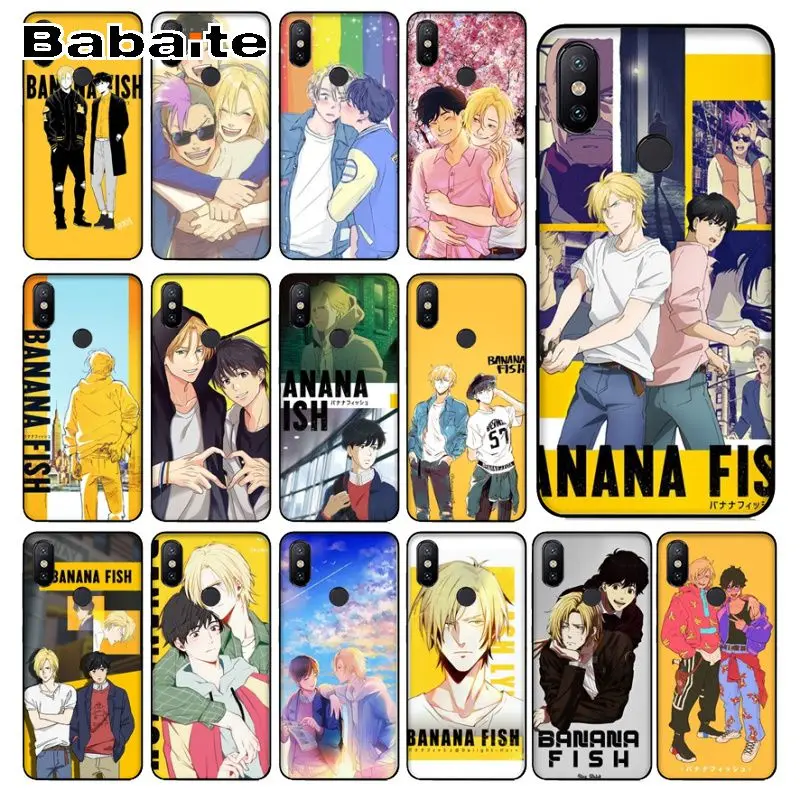 Чехол для redmi 7 Банановая рыба аниме мягкий чехол телефона 5plus 5A 6pro note5A note4 note6pro note7