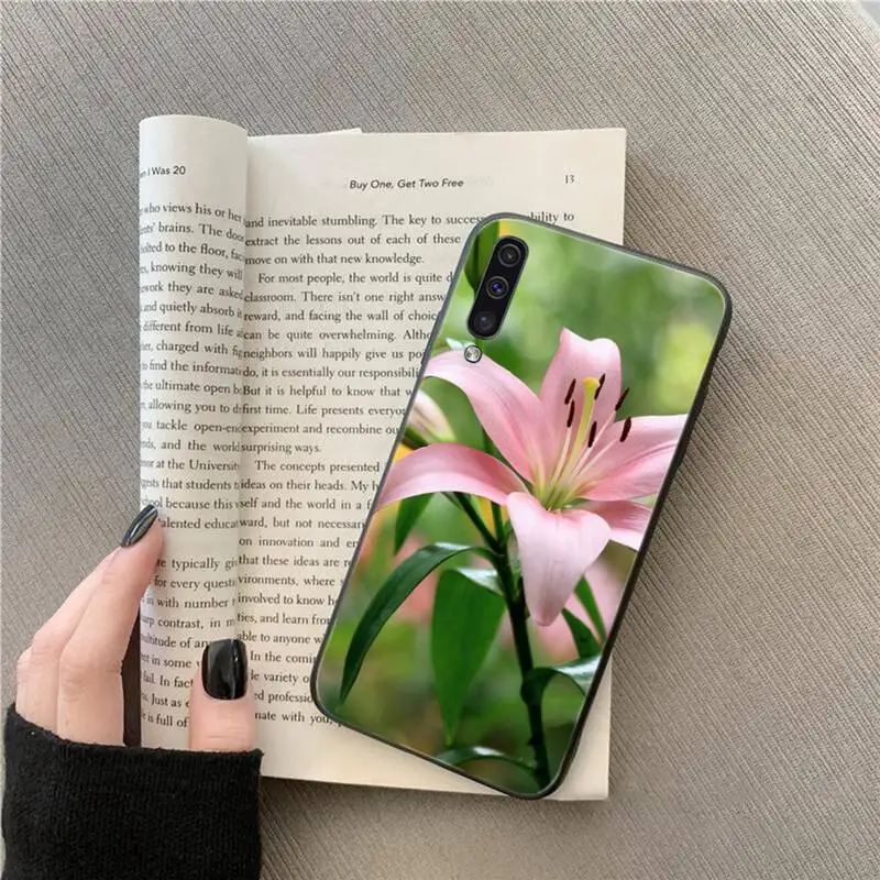 

Colorful Lily flower pattern Phone Case For Samsung galaxy A S note 10 7 8 9 20 30 31 40 50 51 70 71 21 s ultra plus