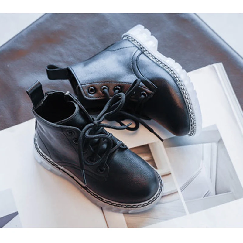 Детские Ботинки Martin в британском стиле Новинка осени 2020 короткие ботинки для