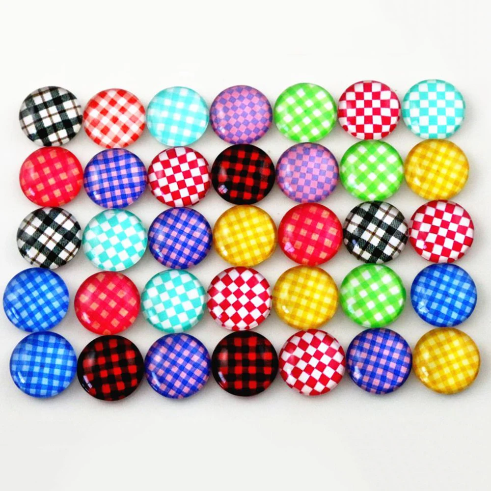 Hot Sale 50pcs 12mm 14 style New Fashion Mixed Flower Handmade Photo Glass Cabochons Pattern Domed Jewelry Accessories Supplies | Украшения