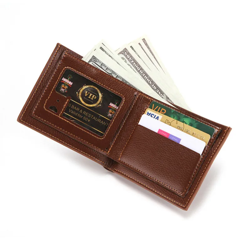 

Brief paragraph card PU leather wallets twenty percent multi-functional wallet zipper coin zero wallet card set