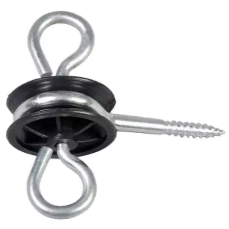 

Electric Fence Accessories Insulator Door Handle Double Hook Insulators for Guardian Animals Cattle, Sheep, Horse Etc